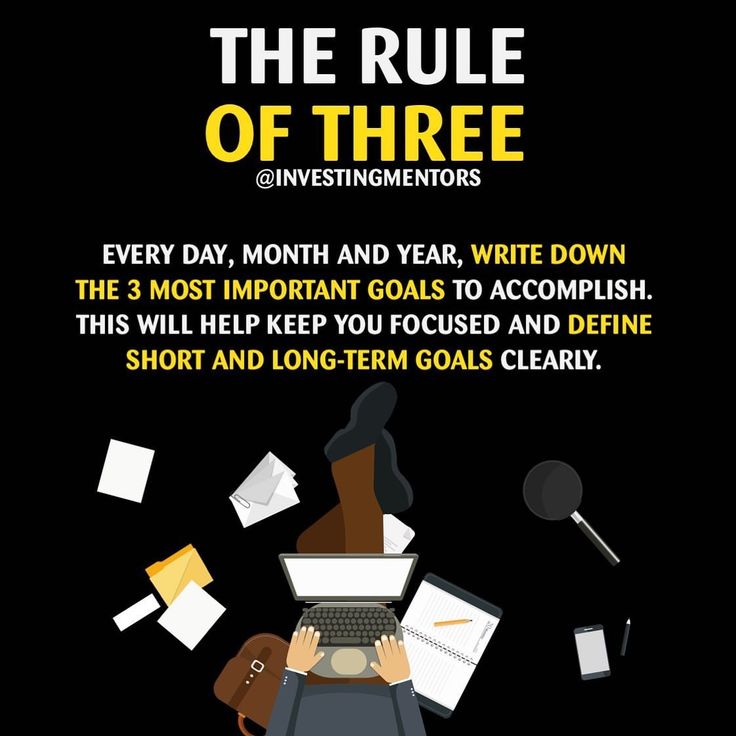 Three Rules for Long-Term Success